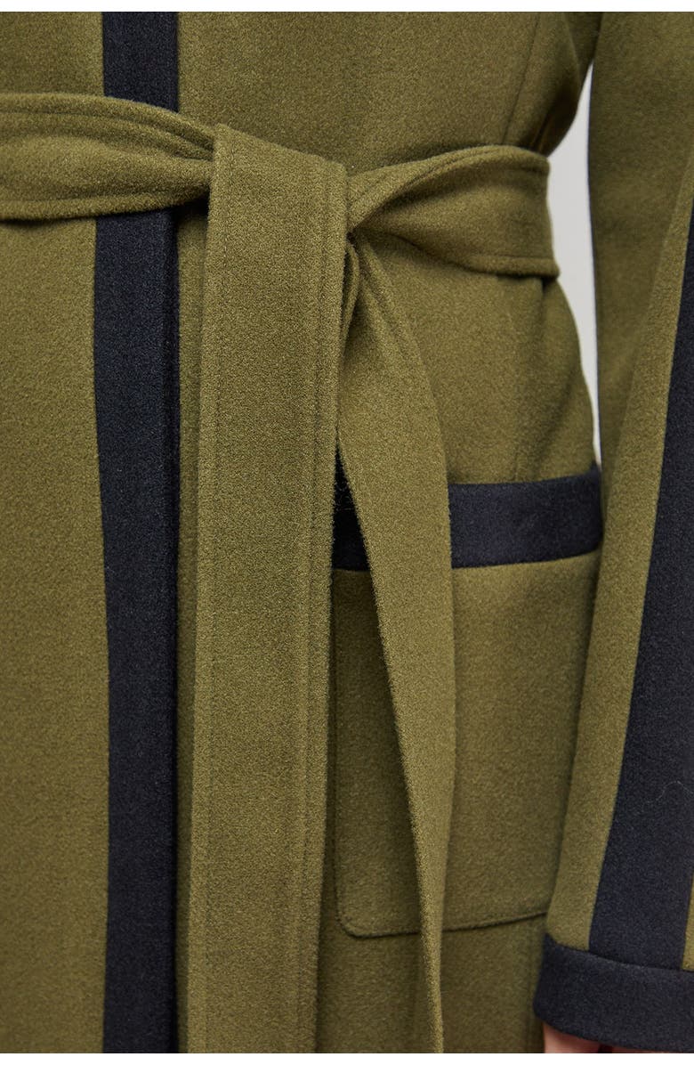 Oasis Tipped Coat, Alternate, color, Olive