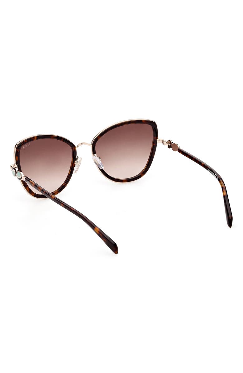 Emilio Pucci 57mm Gradient Cat Eye Sunglasses, Alternate, color, 