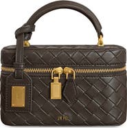 JW PEI Cleo Woven Faux Leather Top Handle Bag