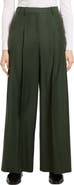 Theory Wide Leg Pleated Virgin Wool Trousers