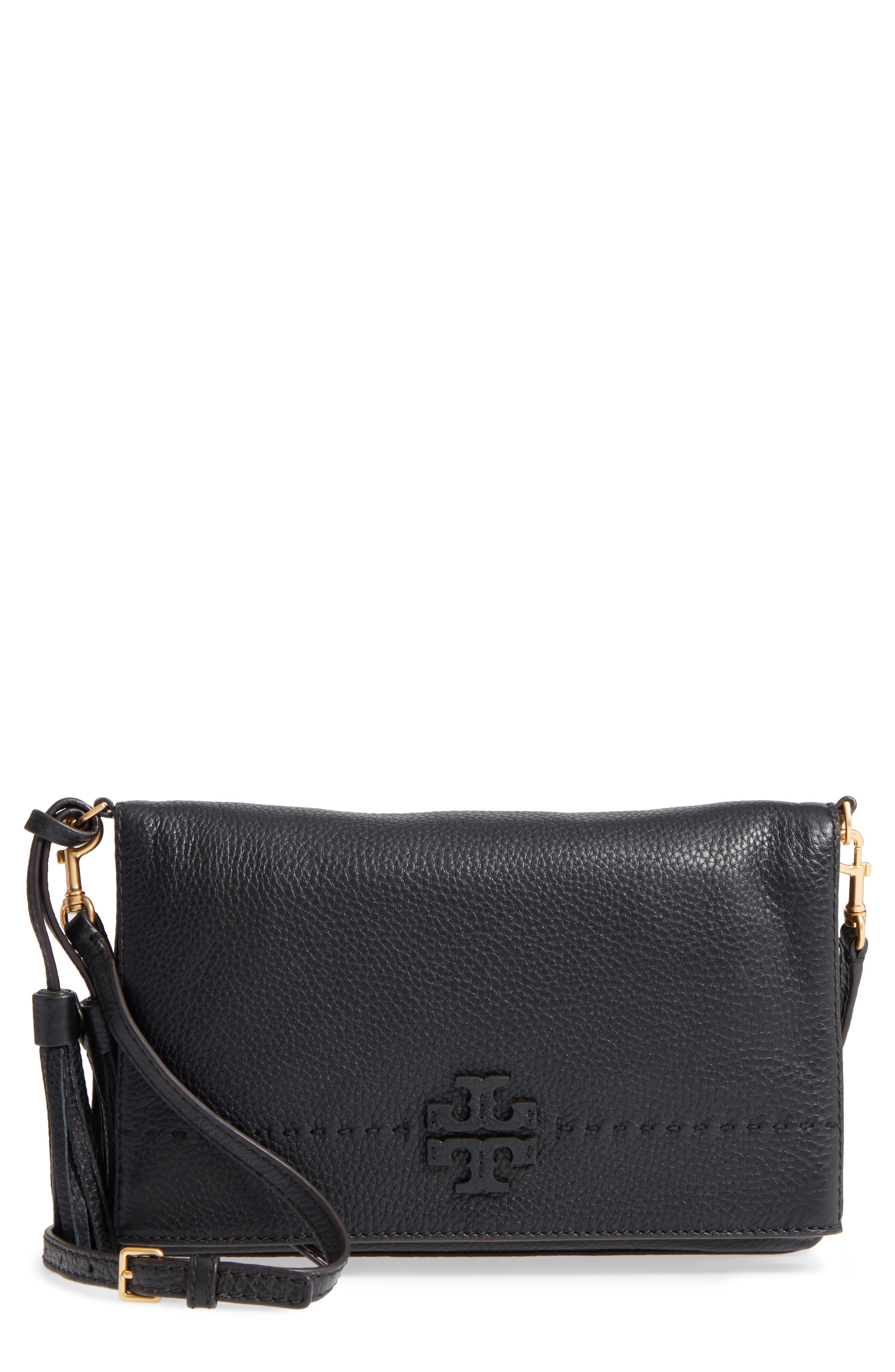 Tory Burch McGraw Leather Crossbody Bag, Main, color, 