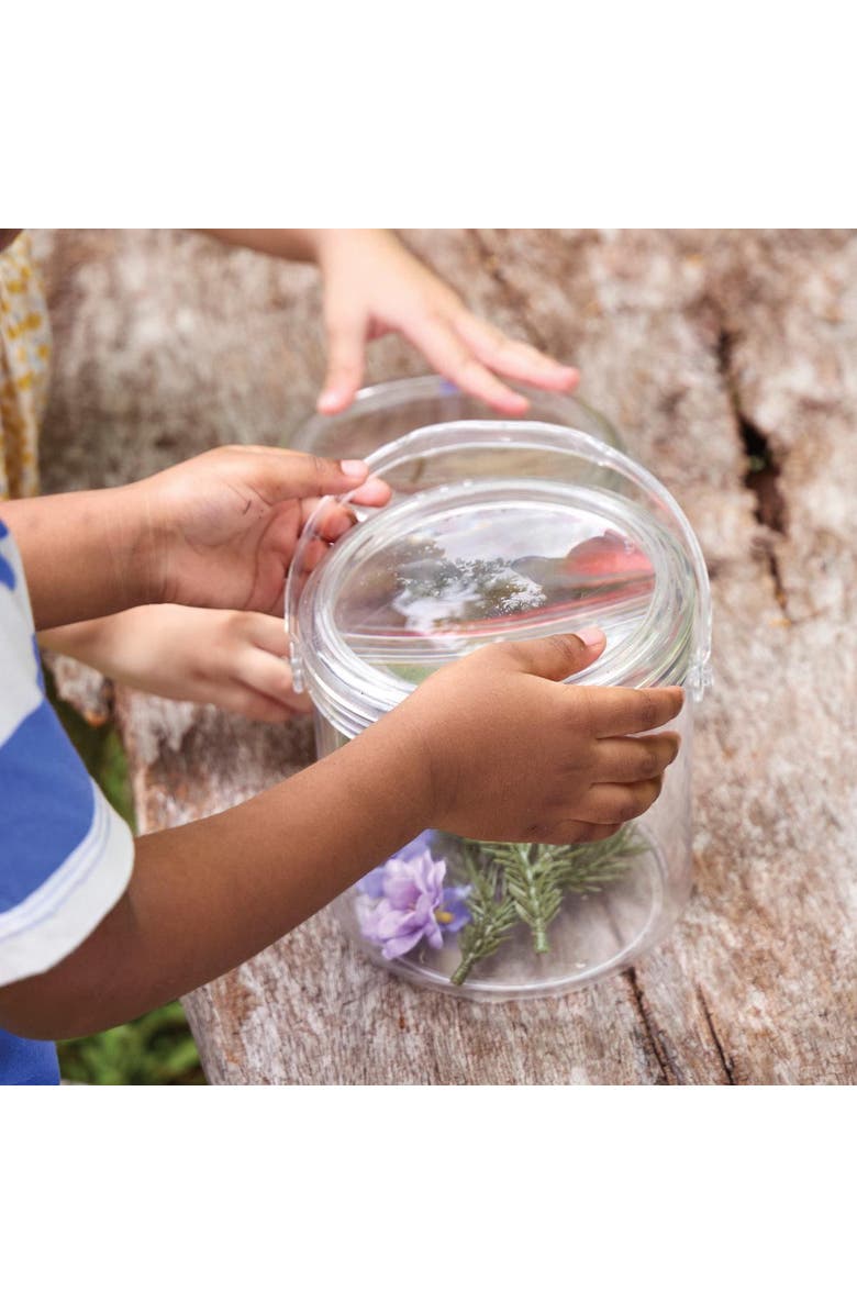 Kaplan Early Learning Company Carry and Discover Magnification Containers - Set of 2, Alternate, color, Clear