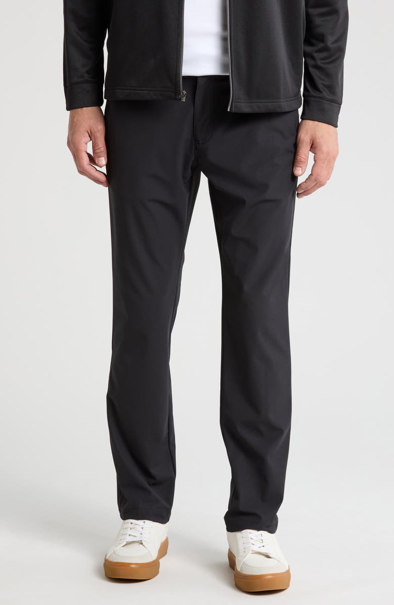 Callaway Warped Knit 5-Pocket Pants, Main, color, Caviar