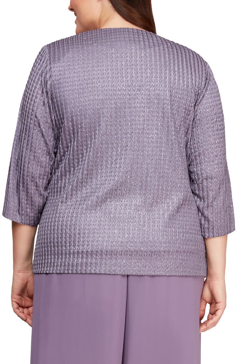 Alex Evenings Glitter Dusted Twinset, Alternate, color,