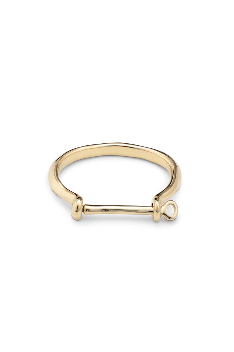 Minimalist Bangle Bracelet, Alternate, color, Gold
