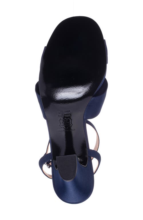 Nina Ashley Ankle Strap Sandal In New Navy