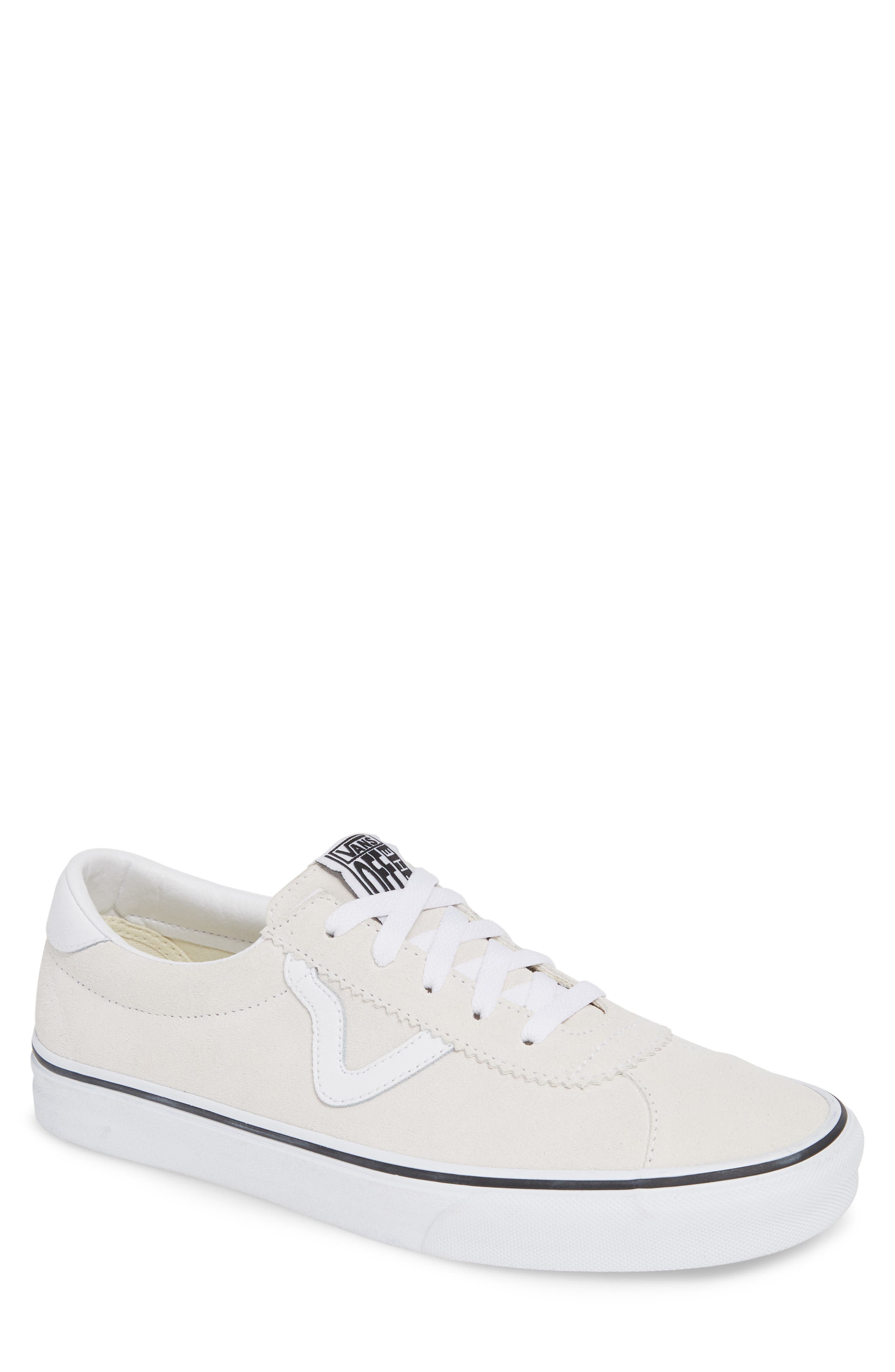 Sport Sneaker, Main, color, WHITE SUEDE