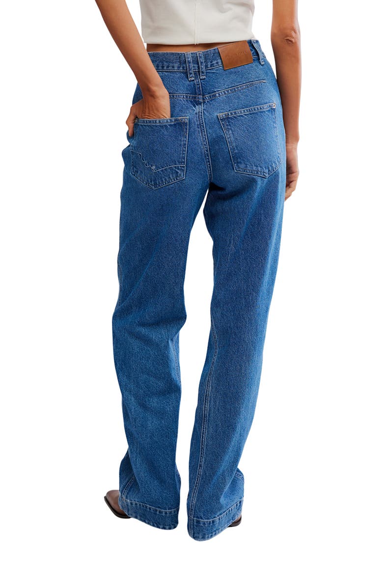 Stick Around Slim Curve Relaxed Straight Leg Jeans, Alternate, color, STAY FOR THE MORNING