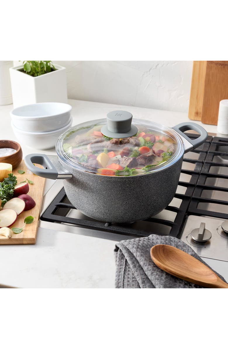 ZWILLING Parma Plus 4.8-Quart Nonstick Dutch Oven with Lid, Alternate, color, Grey