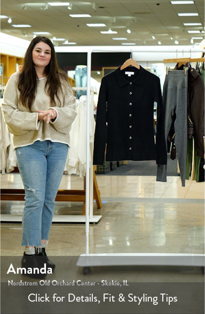 Aster Rib Snap Front Cardigan, sales video thumbnail