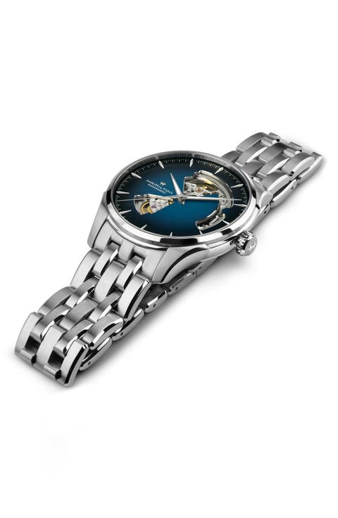 Jazzmaster Open Heart Automatic Bracelet Watch, 40mm