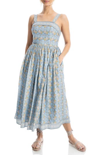 MAX STUDIO MAX STUDIO PRINT MIDI SUNDRESS
