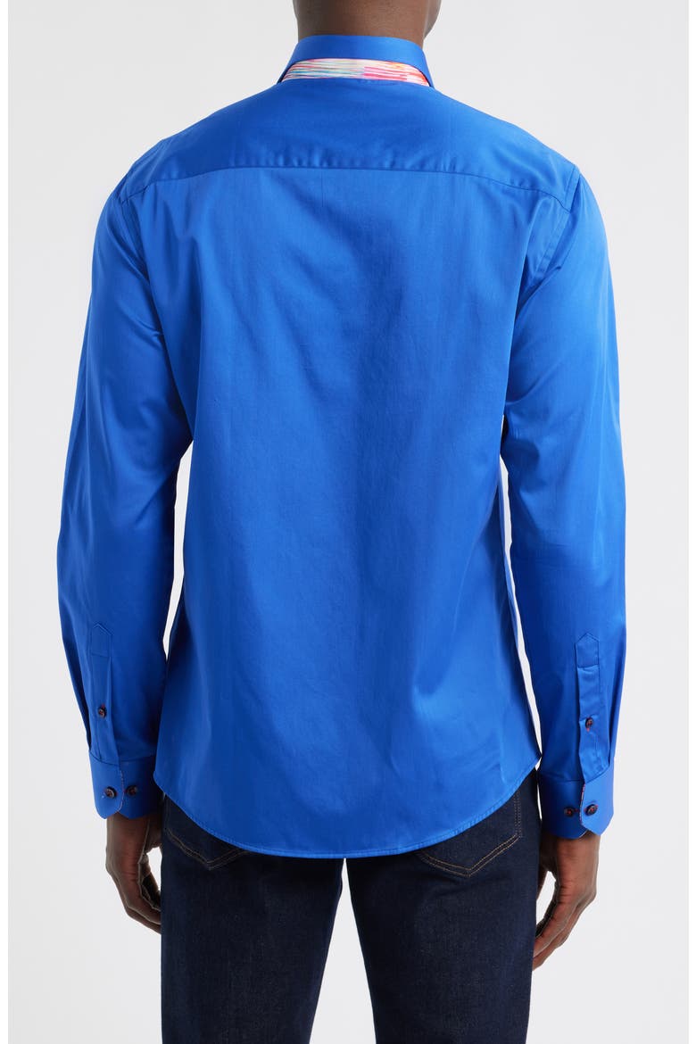 Sinai Collection Luxe Cotton Dress Shirt, Alternate, color, ROYAL BLUE
