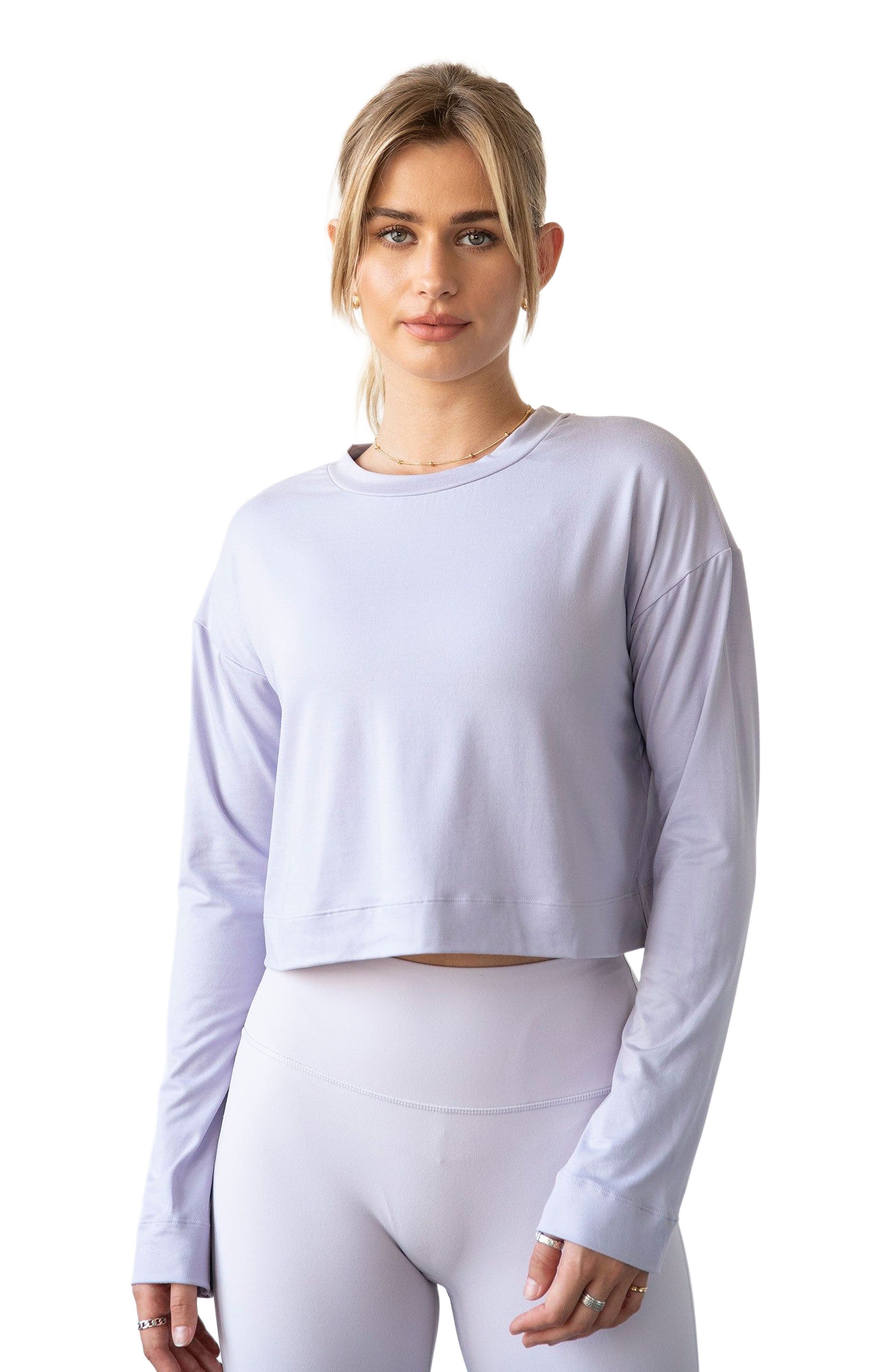 Go With The Flow Crop Long Sleeve Top