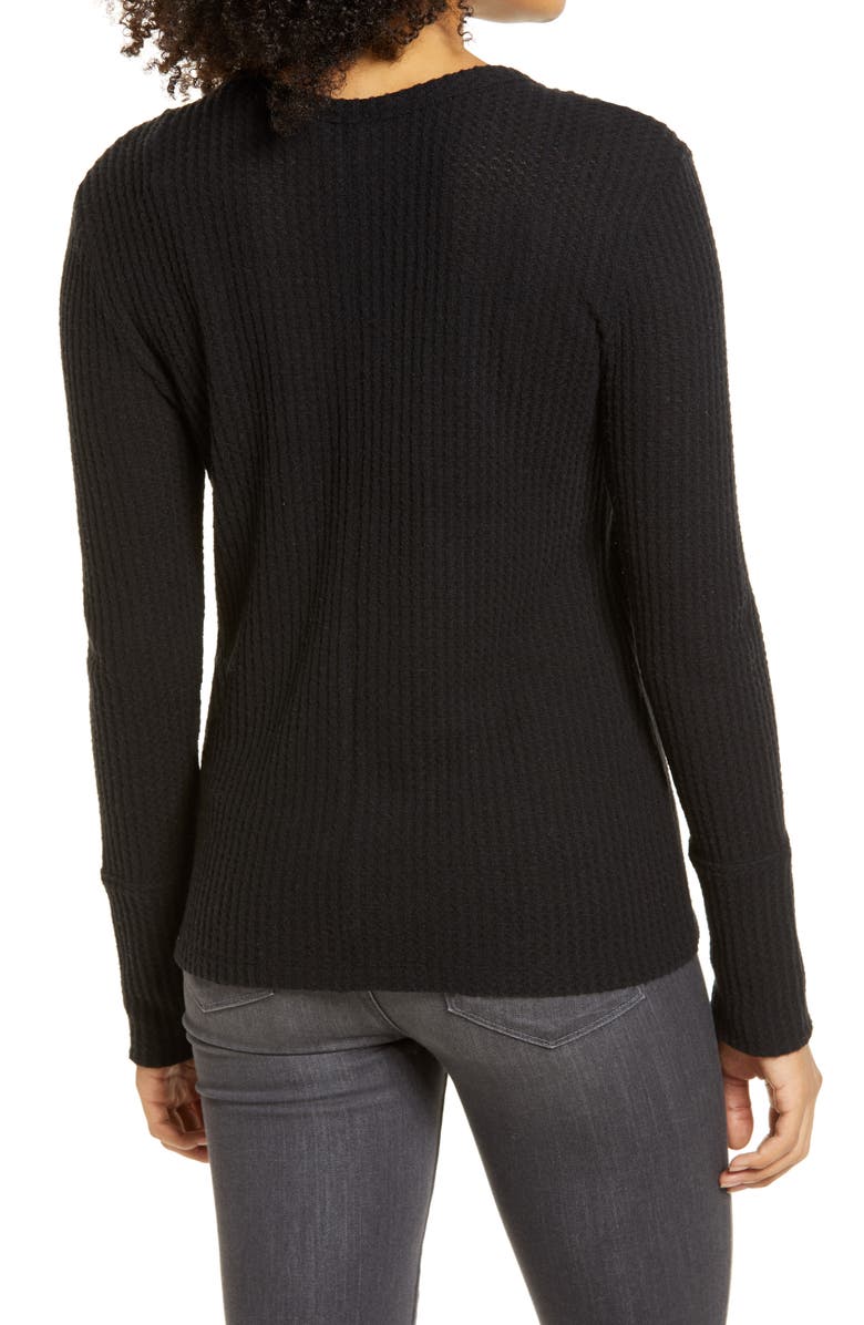 Caslon<sup>®</sup> High Cuff Henley Top, Alternate, color,