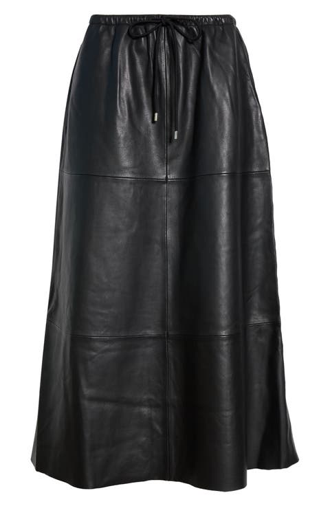 Isidora Leather Maxi Skirt