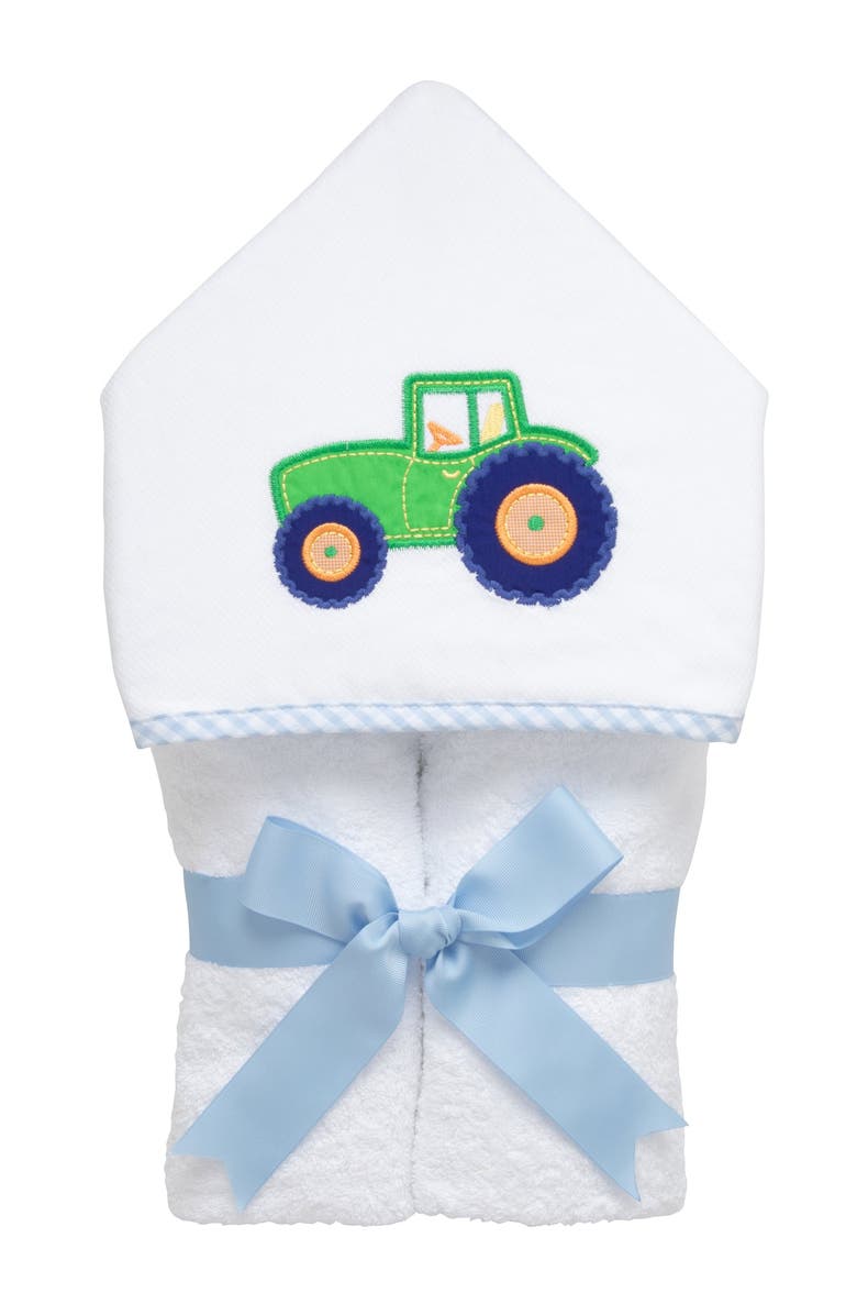 3 Marthas Classic Adventures Everykid Towel, Main, color, Tractor