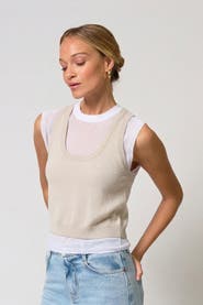 Central Park West Coen Double Layer Sweater