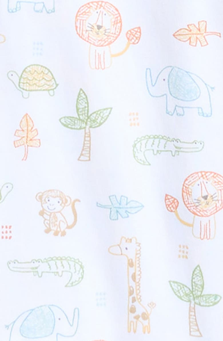 Kissy Kissy Animal Pima Cotton Polo Romper, Alternate, color, 