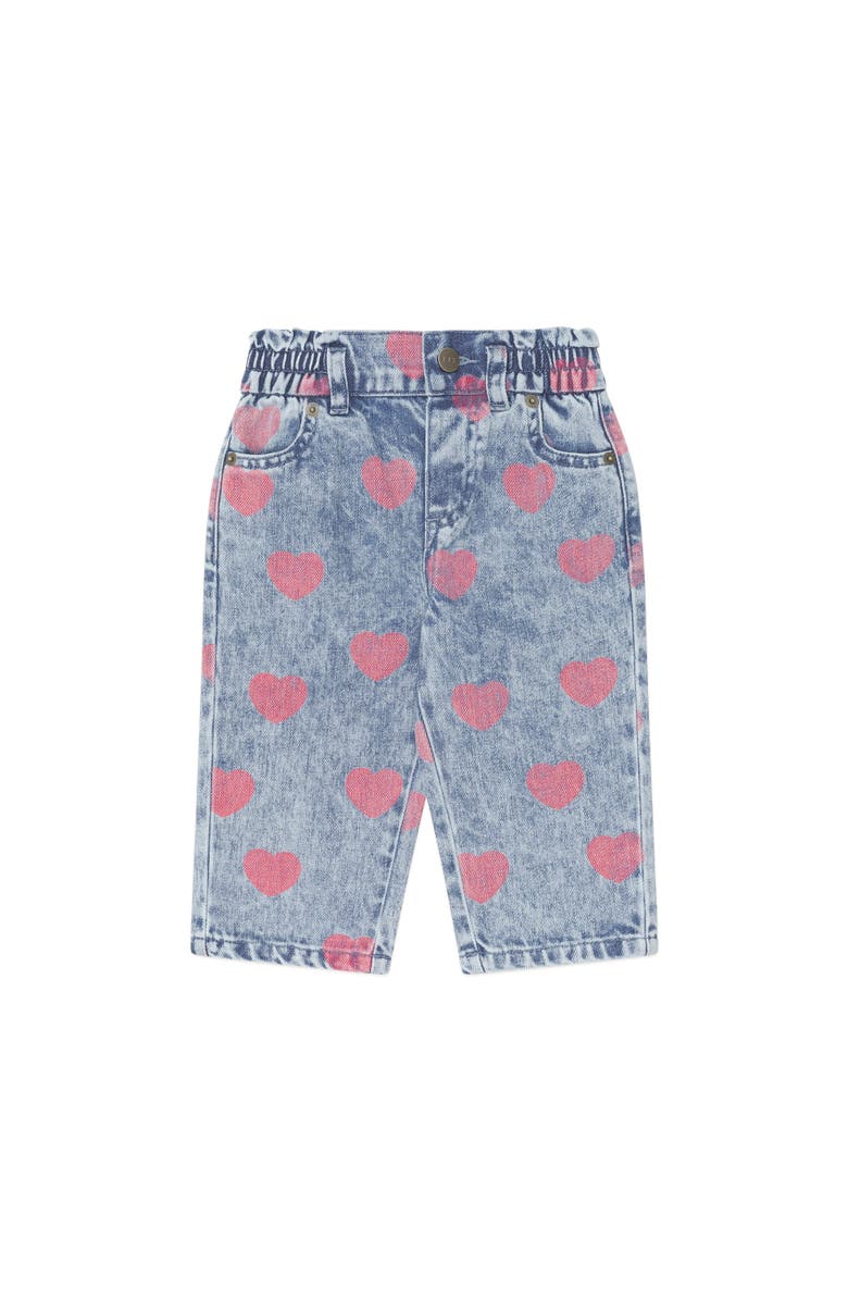 Huxbaby Dreamy Denim Hearts Jeans, Main, color, Denim/Cherry