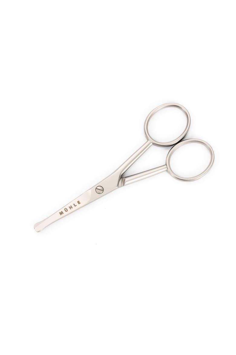 Scissor for Beard, Nose and Ear Hair, Main, color, Chrome