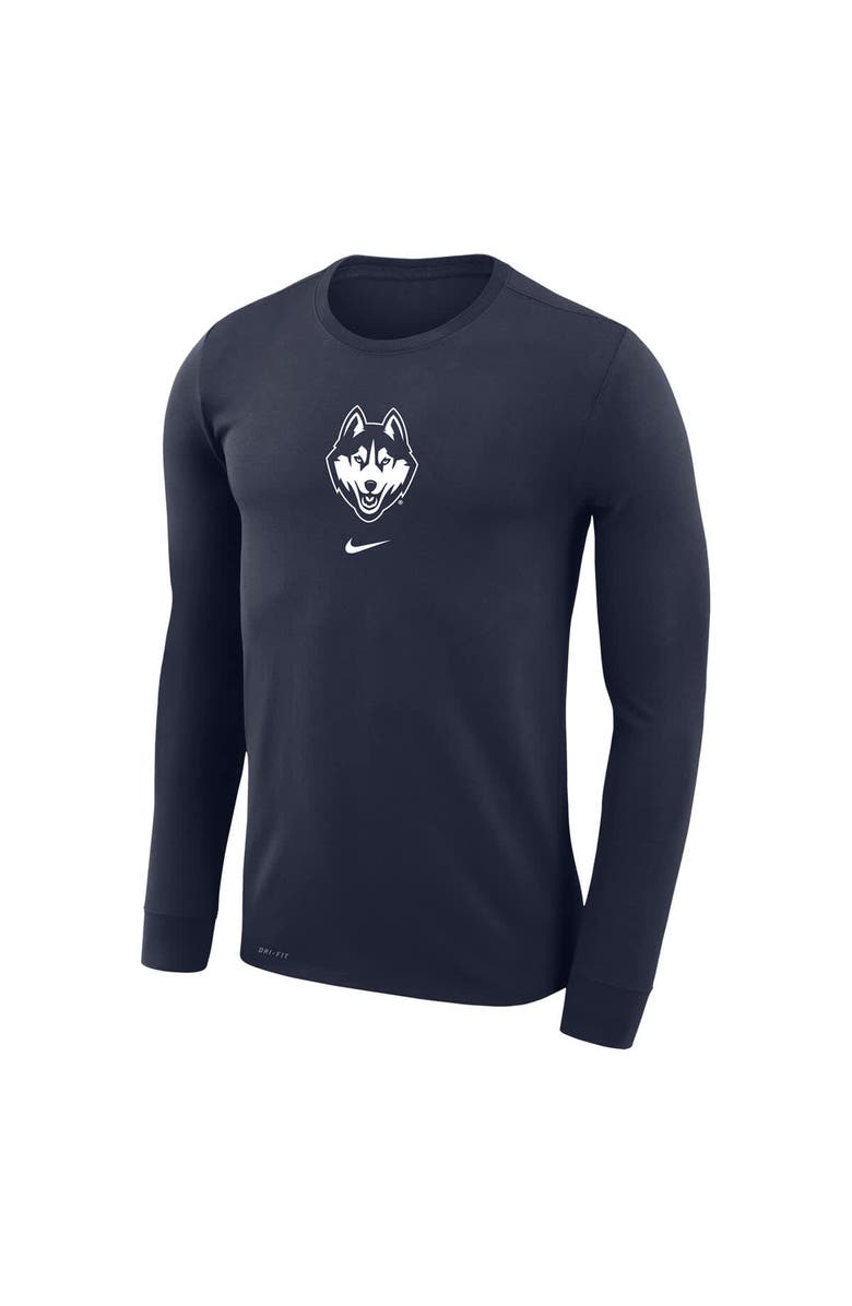Nike Men's Nike  Navy UConn Huskies Basketball Shootaround Long Sleeve T-Shirt, Alternate, color, 