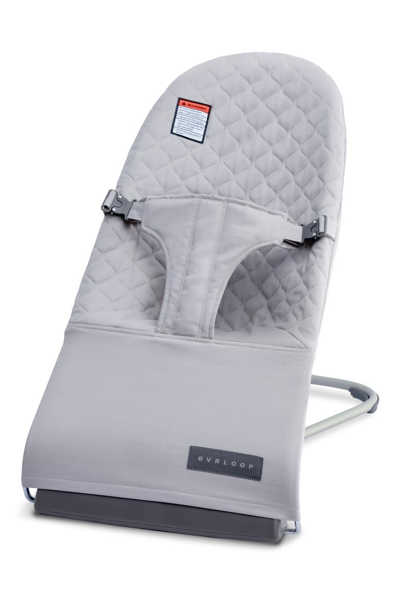 Organic Bouncer Chair, Main, color, MIST GREY