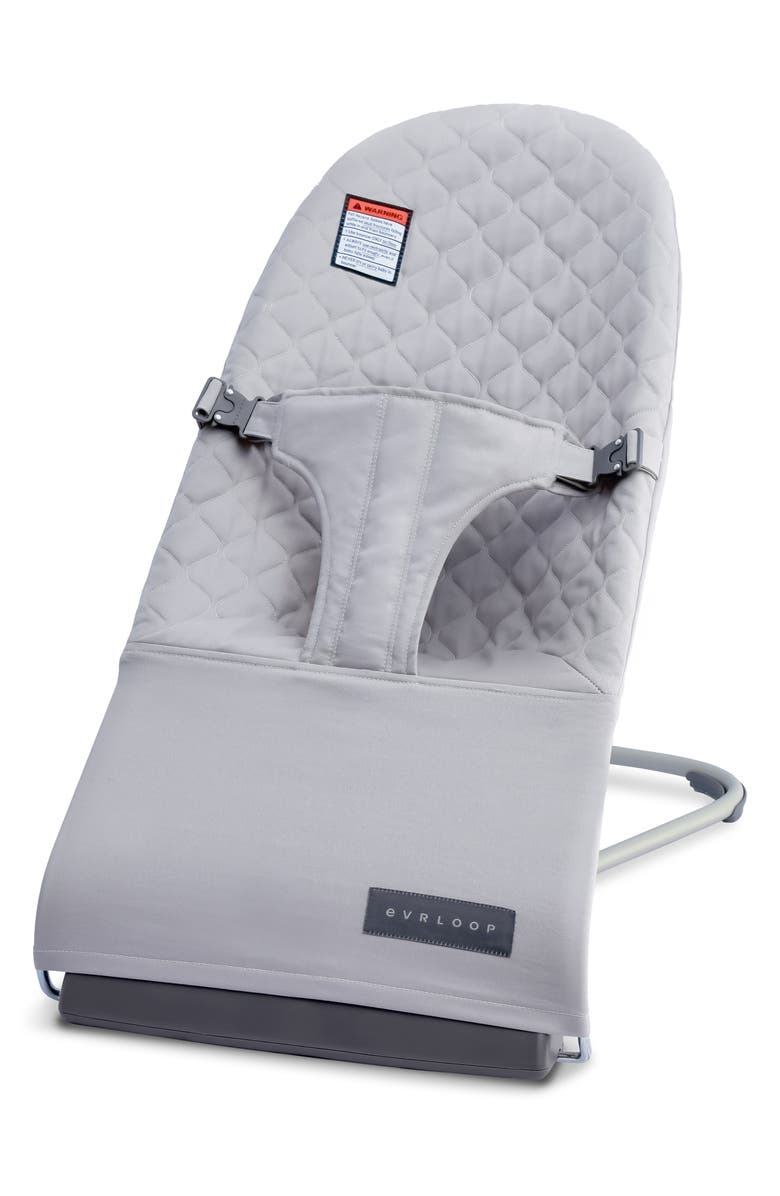EVRLOOP Organic Bouncer Chair, Main, color, Mist Grey