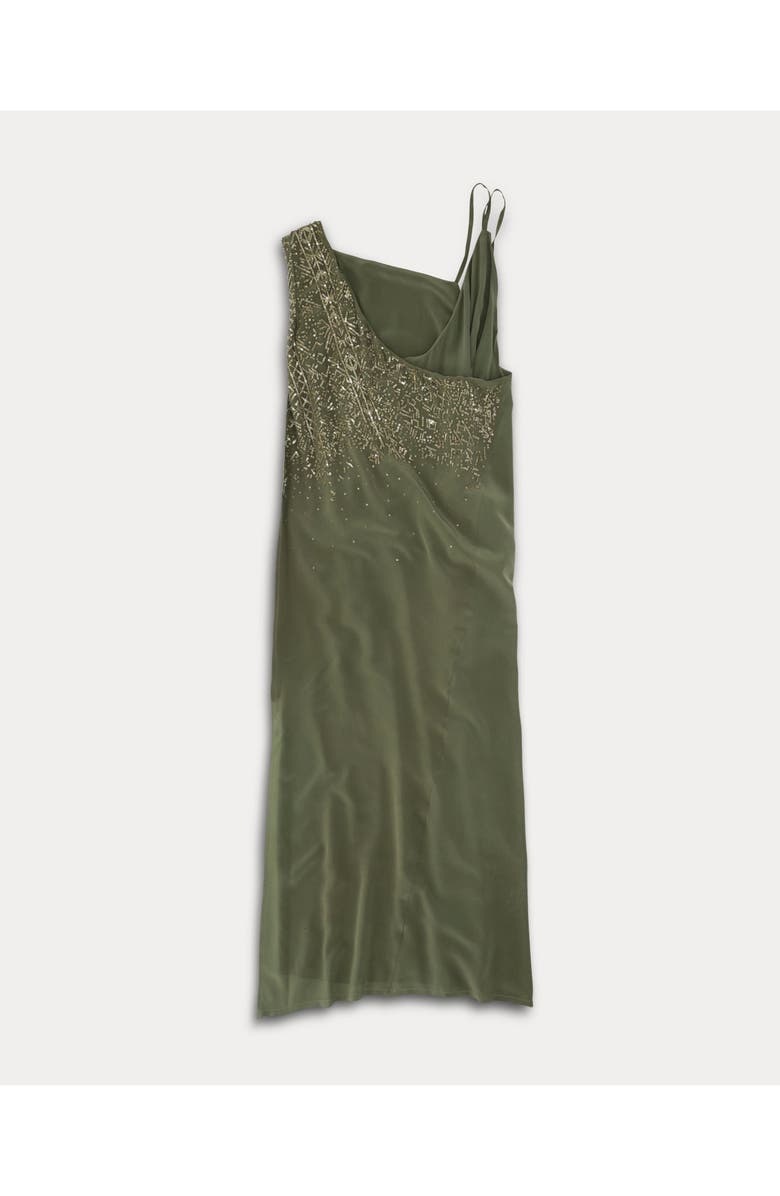 Fortela Silk crepe dress, Main, color, Green