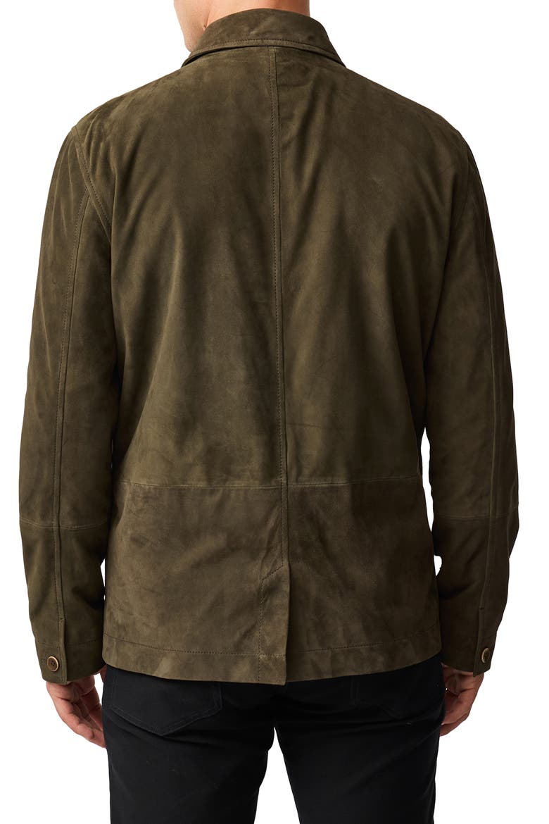 Somerset Suede Shirt Jacket, Alternate, color, OLIVE