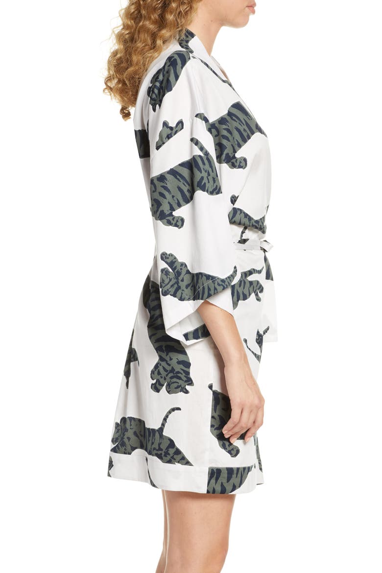 Margaux Short Cotton Robe, Alternate, color, TIGER MOON GREY