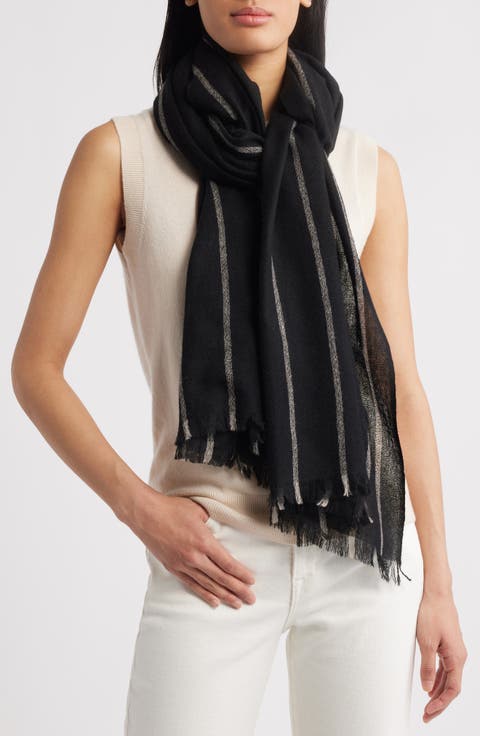 Stripe Cashmere Scarf