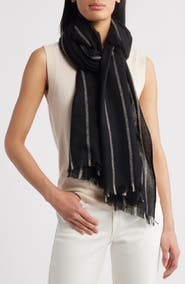 Nordstrom Stripe Cashmere Scarf