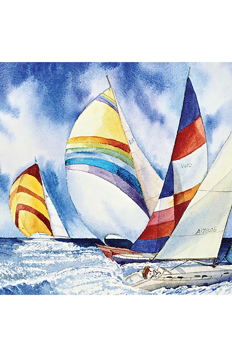 Hart Puzzles Sailboats by Kathleen Parr McKenna, 24 x 30 1000 Piece Puzzle, Alternate, color, Multicolored