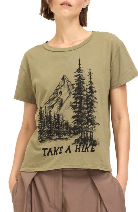 Take a Hike Cotton Graphic T-Shirt