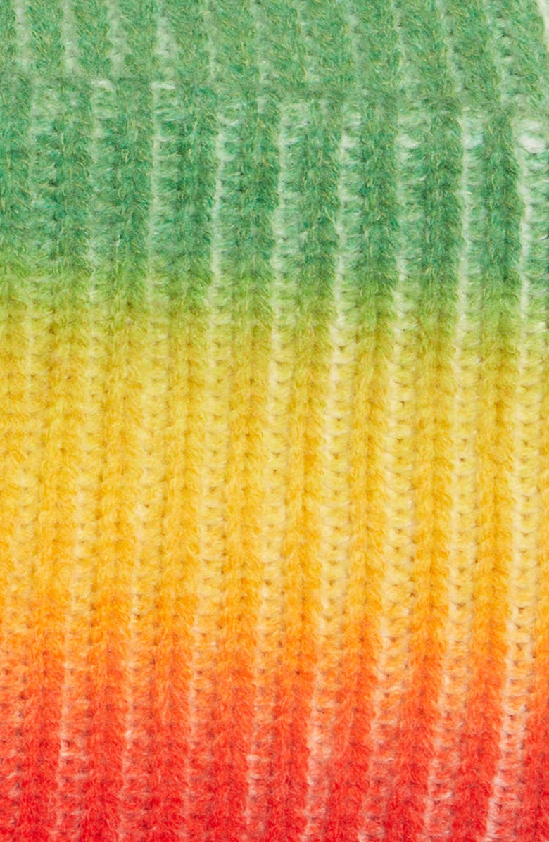 Acne Studios Rainbow Face Wool Beanie, Alternate, color, 