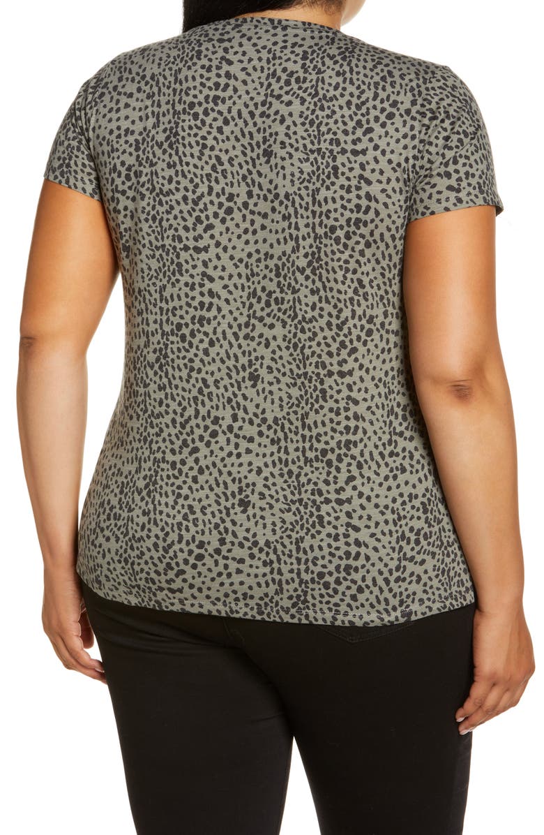 Vince Camuto Animal Print T-Shirt, Alternate, color, 
