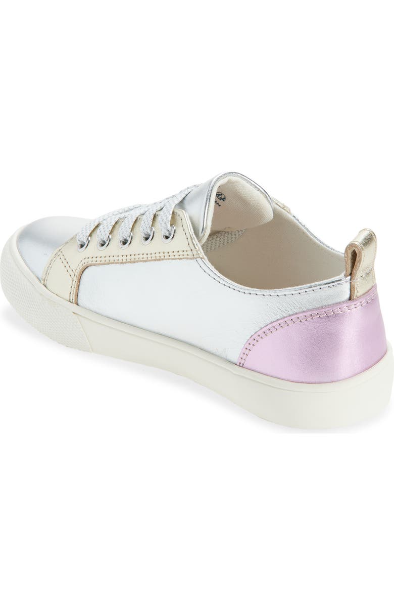Mini Boden Kids' Metallic Low Top Sneaker, Alternate, color, Metallic