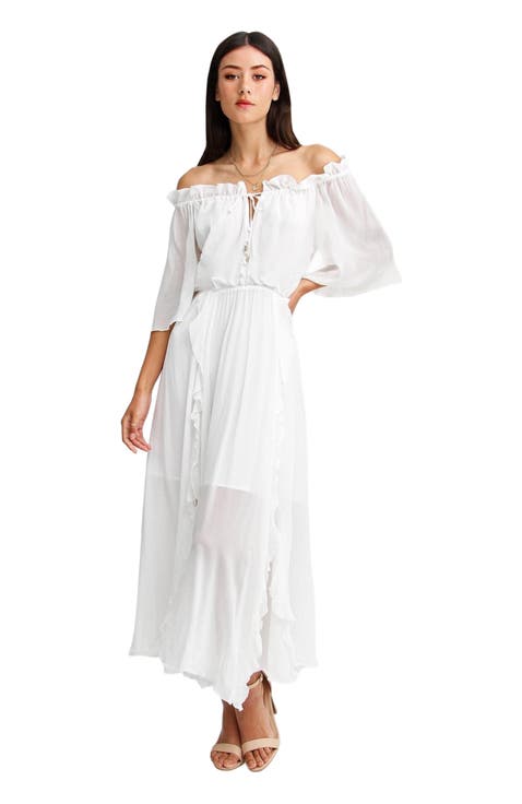 Amour Amour Ruffled Midi Dress