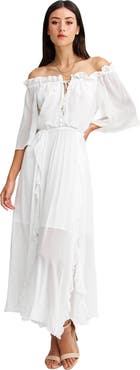 Belle & Bloom Amour Amour Ruffled Midi Dress