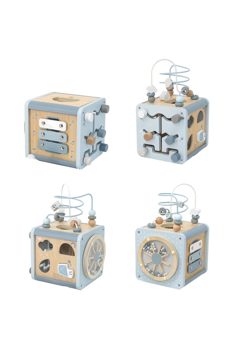 5 in 1 Wooden Activity Cube Shape Sorter, Baby & Toddlers, Ages 1+, Alternate, color, Multicolored