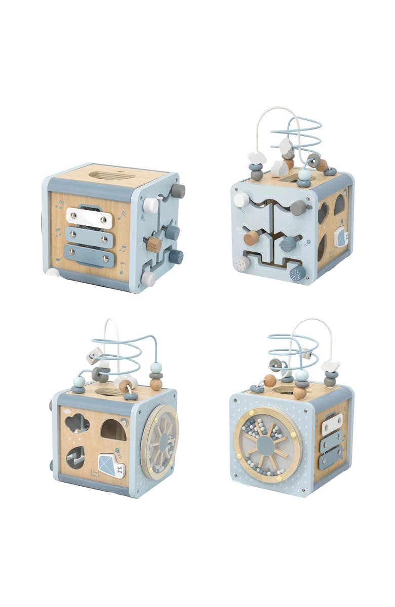 Label Label 5 in 1 Wooden Activity Cube Shape Sorter, Baby & Toddlers, Ages 1+, Alternate, color, Multicolored