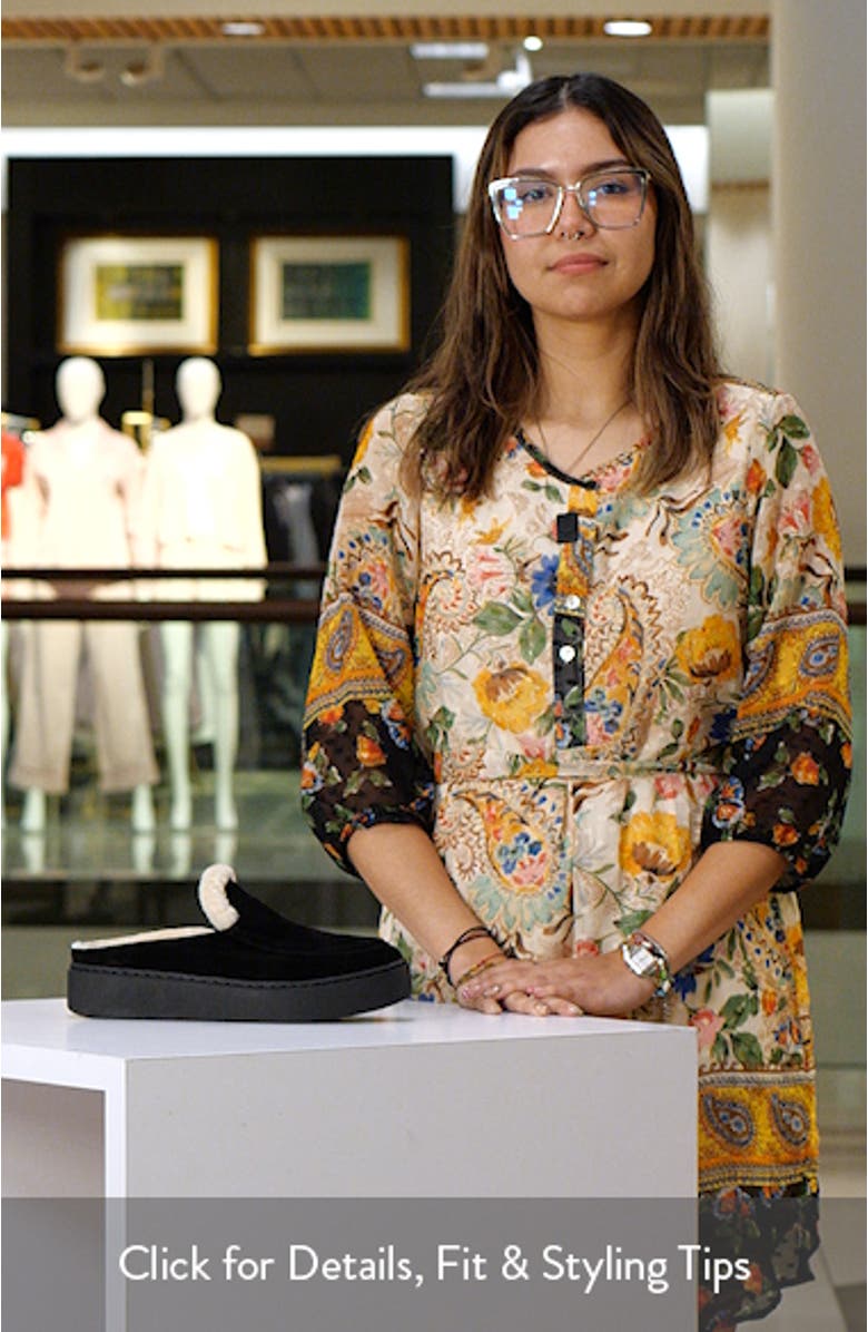 Sunny Genuine Shearling Lined Platform Clog, sales video thumbnail