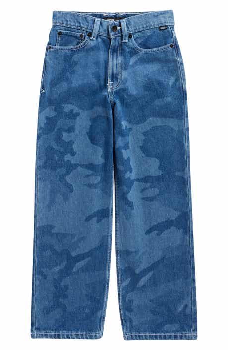 Vans Kids' Skate Check-5 Loose Camo Print Denim Jeans