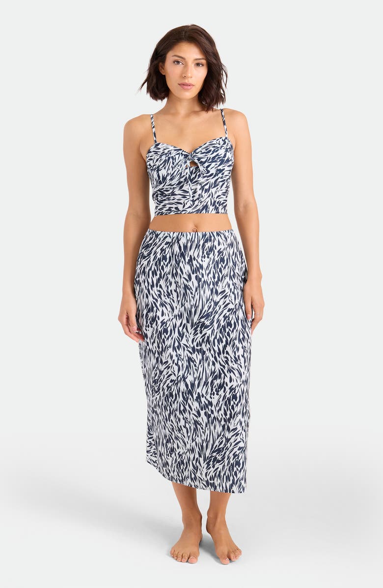 Volcom Coco Ho Sandy Cover-Up Skirt, Alternate, color, Blue Drift