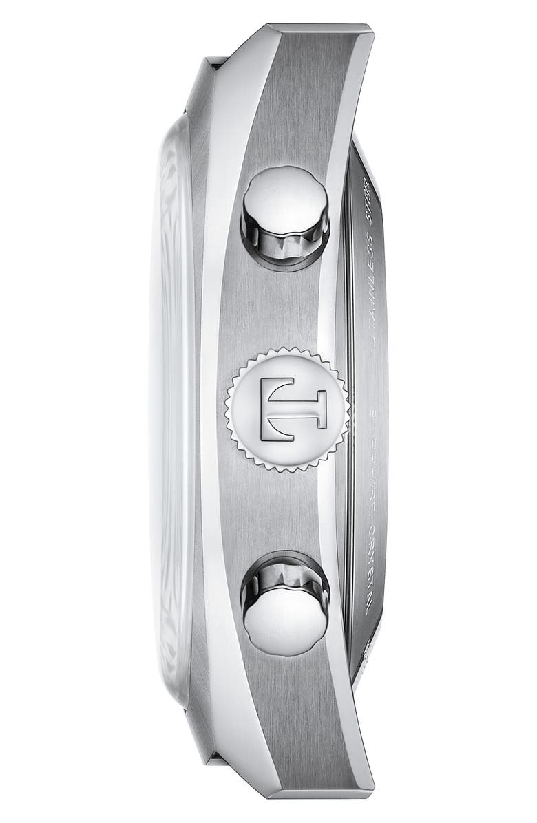 Tissot Heritage 1973 Nav Chronograph Leather Strap Watch, 43mm, Alternate, color, 