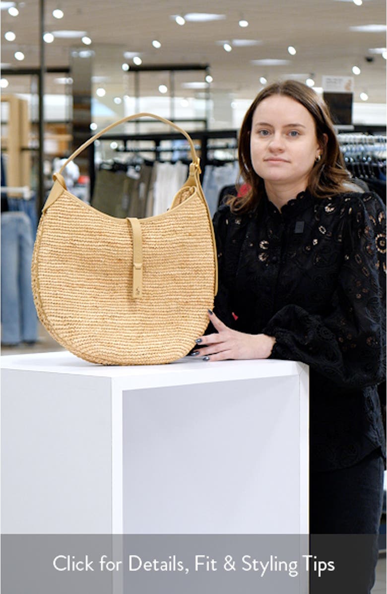 Raffia Shoulder Bag, sales video thumbnail