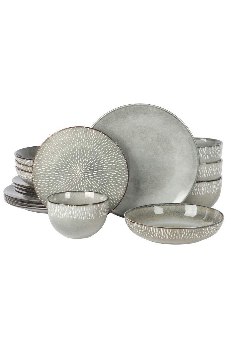 Matisse 16-Piece Dinnerware Set, Main, color, Green