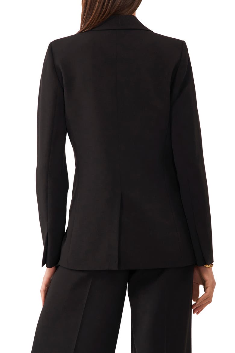 Straight Fit Blazer, Alternate, color, RICH BLACK
