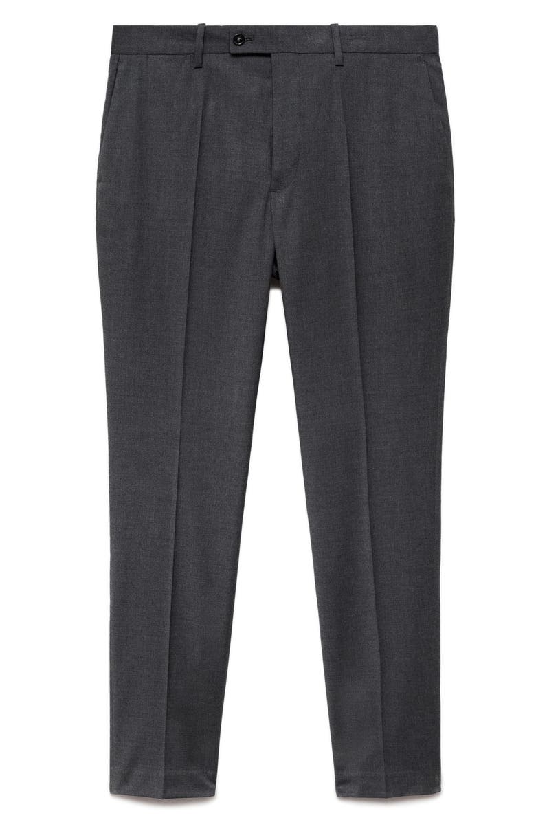 MANGO Milan Slim Fit Suit Pants, Alternate, color, Grey
